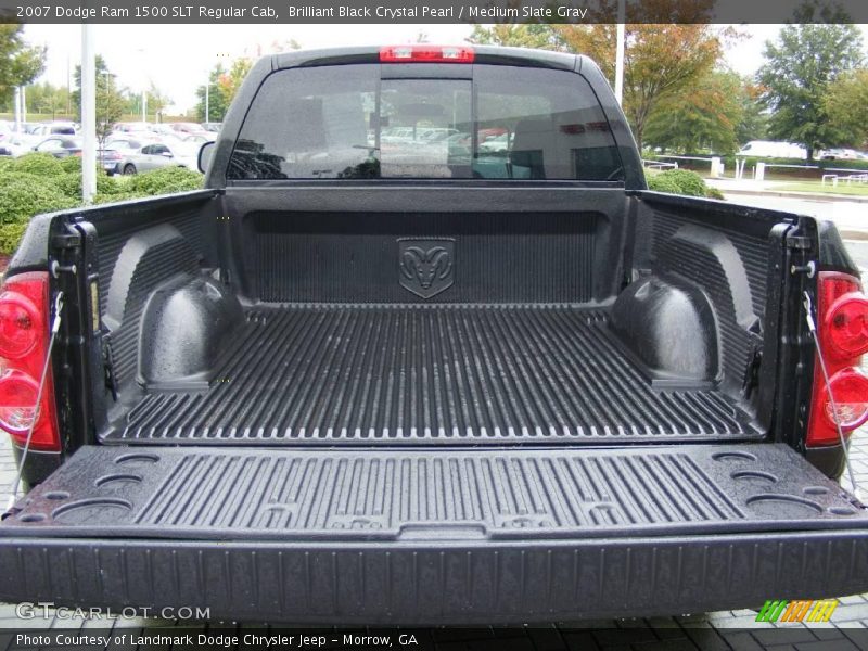 Brilliant Black Crystal Pearl / Medium Slate Gray 2007 Dodge Ram 1500 SLT Regular Cab