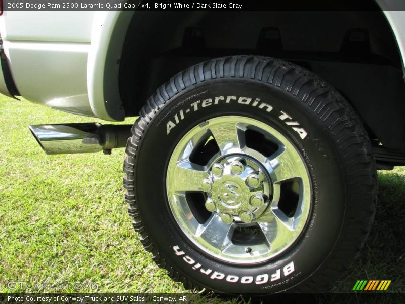 Bright White / Dark Slate Gray 2005 Dodge Ram 2500 Laramie Quad Cab 4x4