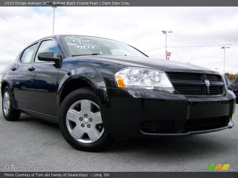 Brilliant Black Crystal Pearl / Dark Slate Gray 2010 Dodge Avenger SXT