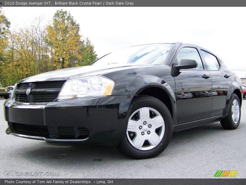 Brilliant Black Crystal Pearl / Dark Slate Gray 2010 Dodge Avenger SXT