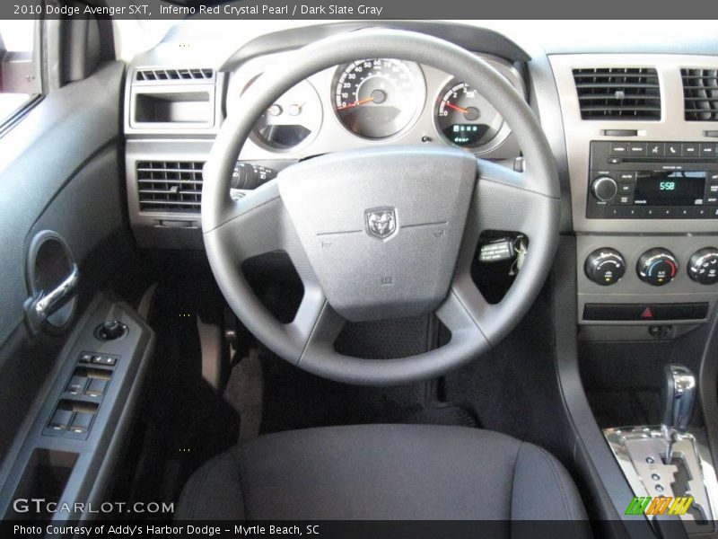 Inferno Red Crystal Pearl / Dark Slate Gray 2010 Dodge Avenger SXT