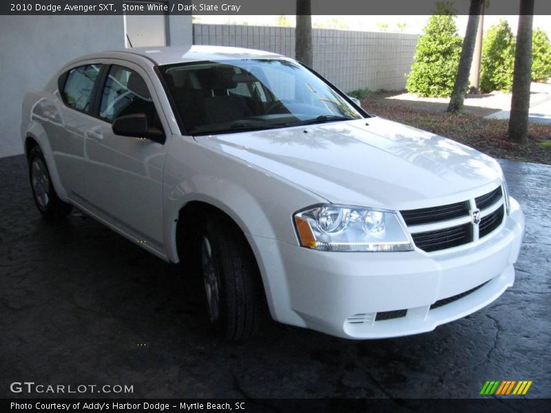 Stone White / Dark Slate Gray 2010 Dodge Avenger SXT