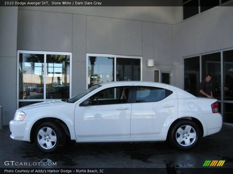 Stone White / Dark Slate Gray 2010 Dodge Avenger SXT
