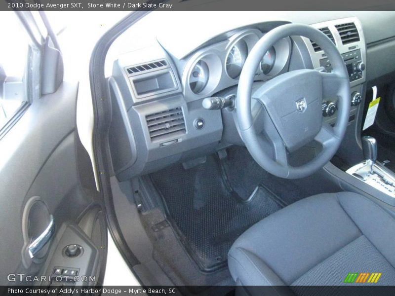 Stone White / Dark Slate Gray 2010 Dodge Avenger SXT