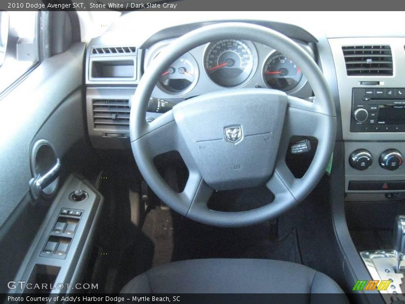 Stone White / Dark Slate Gray 2010 Dodge Avenger SXT