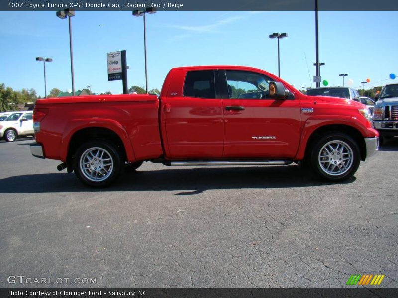 Radiant Red / Beige 2007 Toyota Tundra X-SP Double Cab
