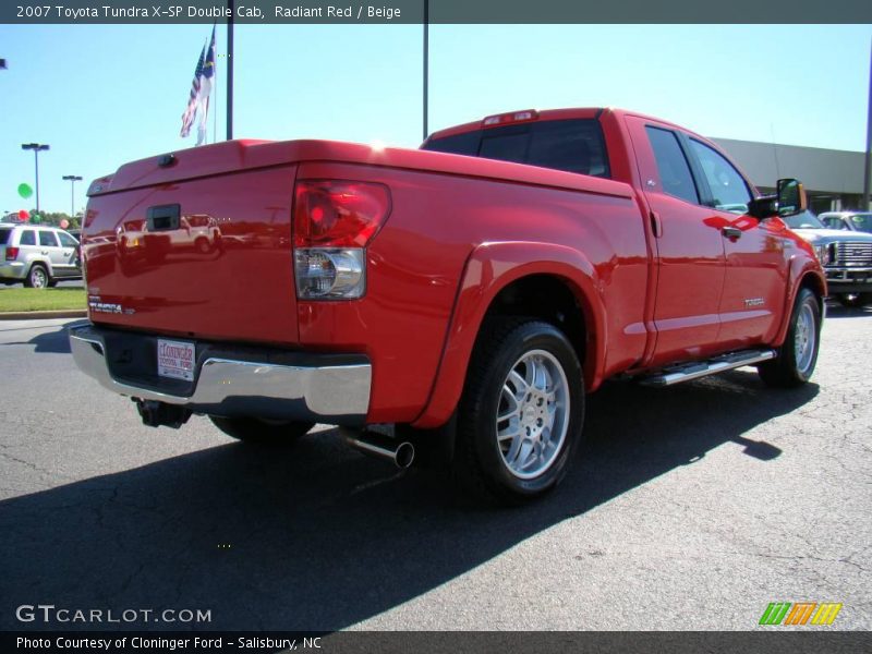 Radiant Red / Beige 2007 Toyota Tundra X-SP Double Cab