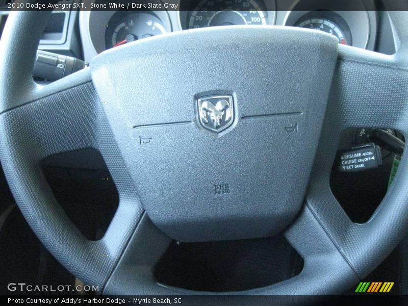 Stone White / Dark Slate Gray 2010 Dodge Avenger SXT