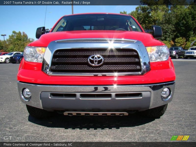 Radiant Red / Beige 2007 Toyota Tundra X-SP Double Cab