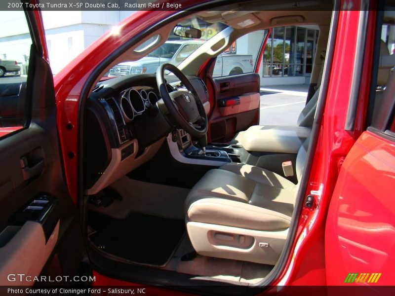 Radiant Red / Beige 2007 Toyota Tundra X-SP Double Cab