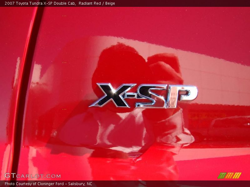 Radiant Red / Beige 2007 Toyota Tundra X-SP Double Cab