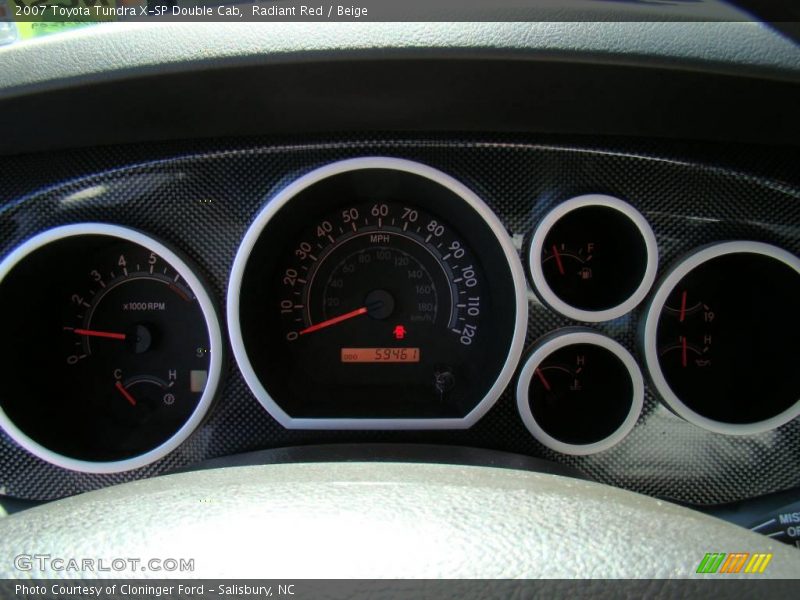 Radiant Red / Beige 2007 Toyota Tundra X-SP Double Cab