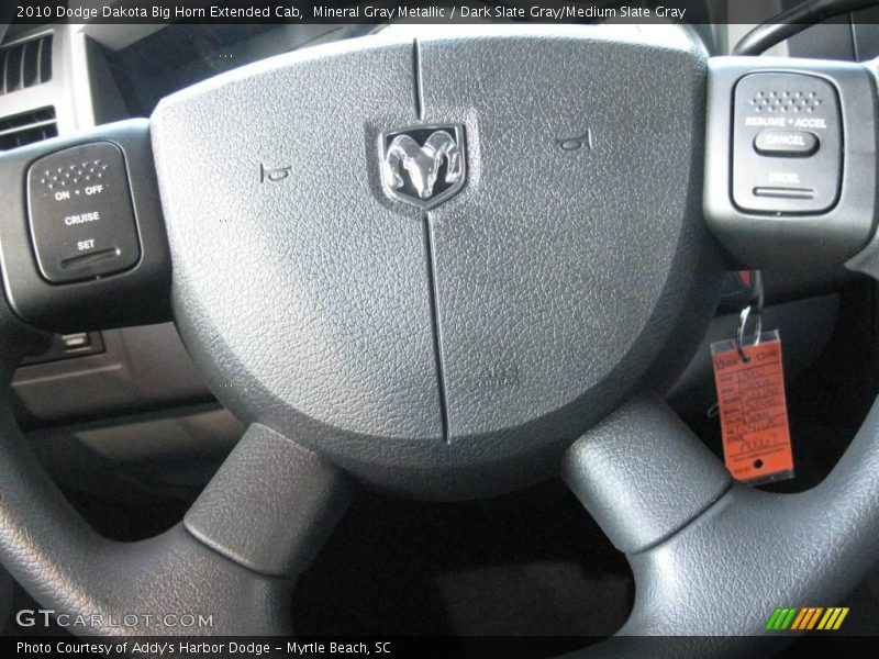 Mineral Gray Metallic / Dark Slate Gray/Medium Slate Gray 2010 Dodge Dakota Big Horn Extended Cab