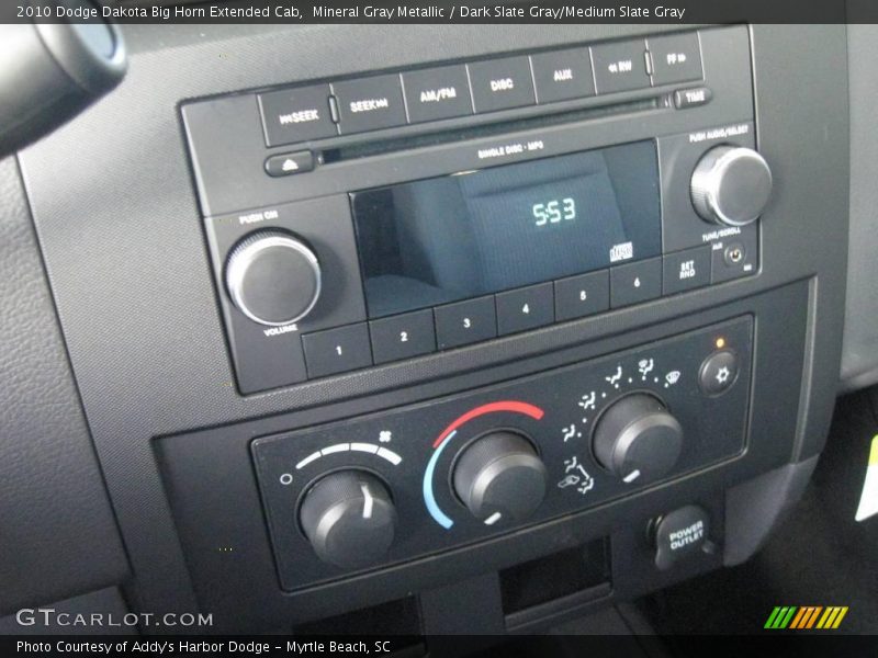 Mineral Gray Metallic / Dark Slate Gray/Medium Slate Gray 2010 Dodge Dakota Big Horn Extended Cab
