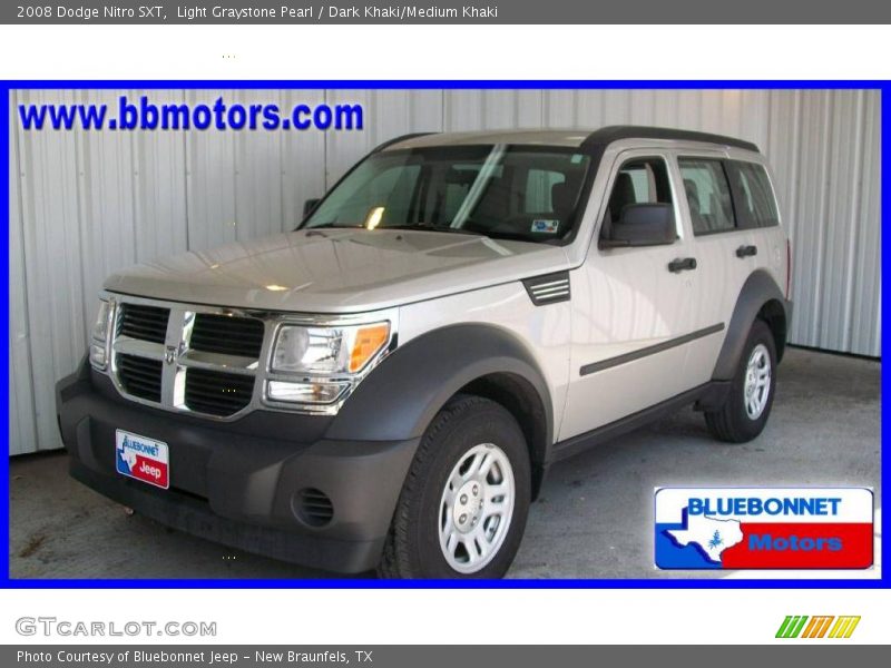 Light Graystone Pearl / Dark Khaki/Medium Khaki 2008 Dodge Nitro SXT