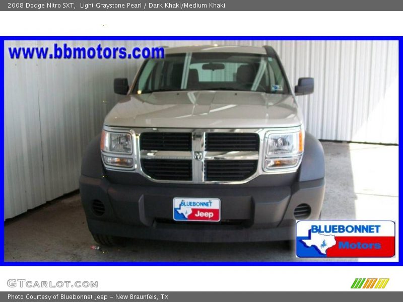 Light Graystone Pearl / Dark Khaki/Medium Khaki 2008 Dodge Nitro SXT