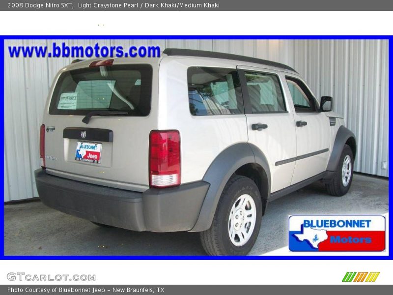 Light Graystone Pearl / Dark Khaki/Medium Khaki 2008 Dodge Nitro SXT