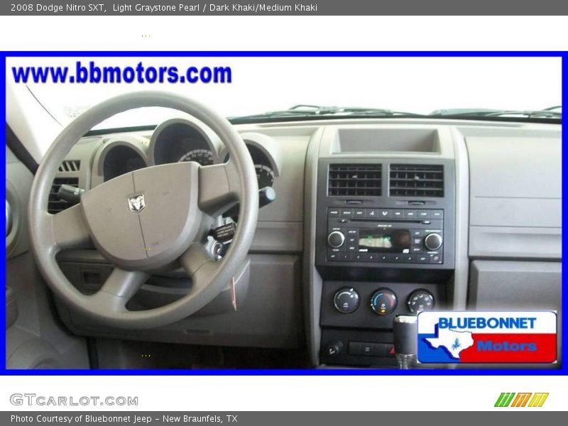 Light Graystone Pearl / Dark Khaki/Medium Khaki 2008 Dodge Nitro SXT