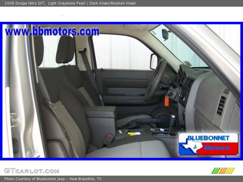 Light Graystone Pearl / Dark Khaki/Medium Khaki 2008 Dodge Nitro SXT