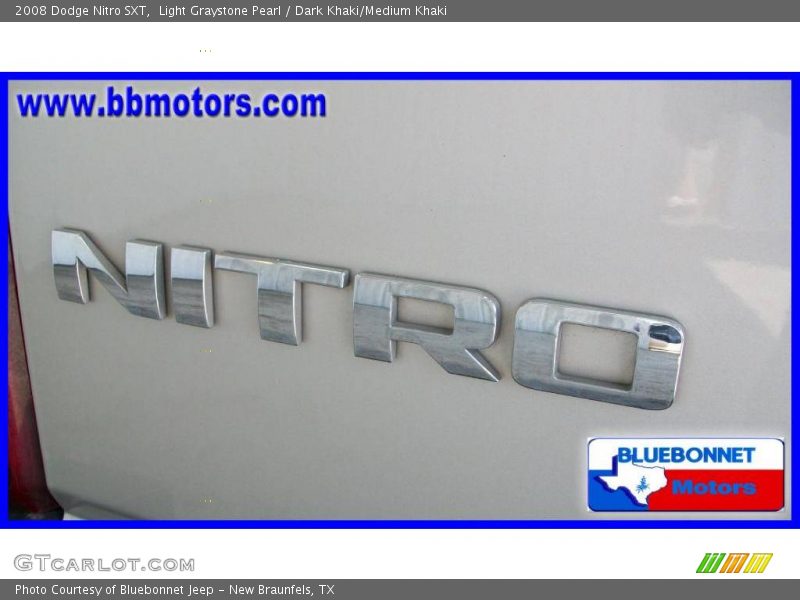Light Graystone Pearl / Dark Khaki/Medium Khaki 2008 Dodge Nitro SXT