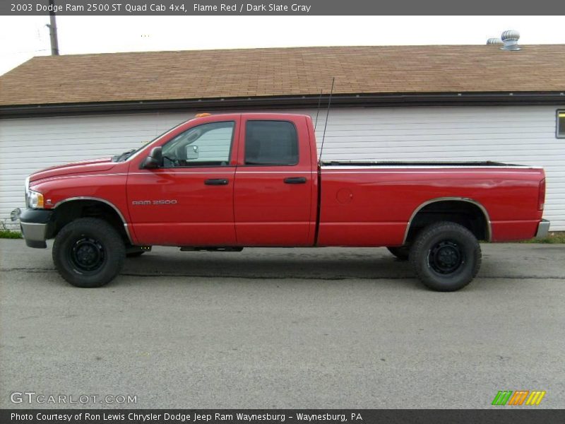 Flame Red / Dark Slate Gray 2003 Dodge Ram 2500 ST Quad Cab 4x4