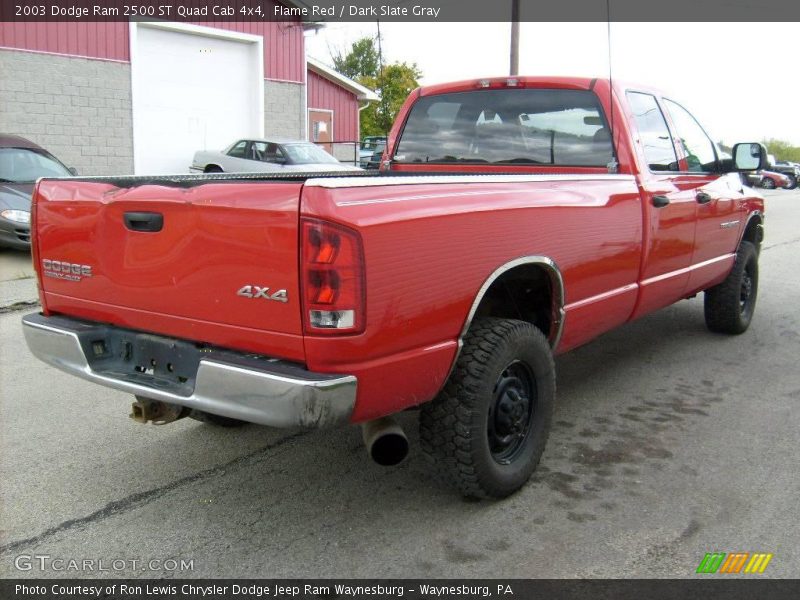Flame Red / Dark Slate Gray 2003 Dodge Ram 2500 ST Quad Cab 4x4