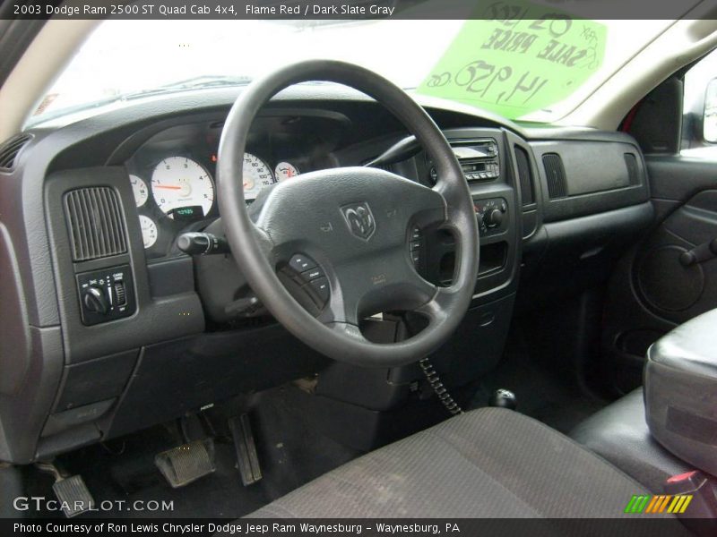 Flame Red / Dark Slate Gray 2003 Dodge Ram 2500 ST Quad Cab 4x4
