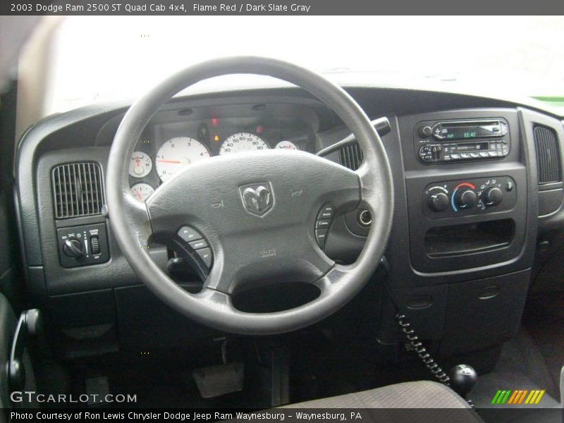 Flame Red / Dark Slate Gray 2003 Dodge Ram 2500 ST Quad Cab 4x4