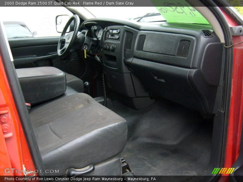 Flame Red / Dark Slate Gray 2003 Dodge Ram 2500 ST Quad Cab 4x4