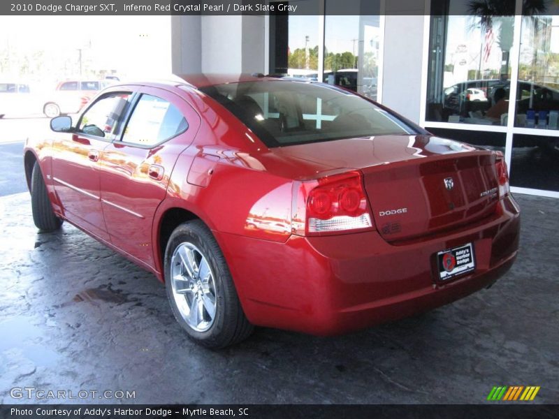 Inferno Red Crystal Pearl / Dark Slate Gray 2010 Dodge Charger SXT