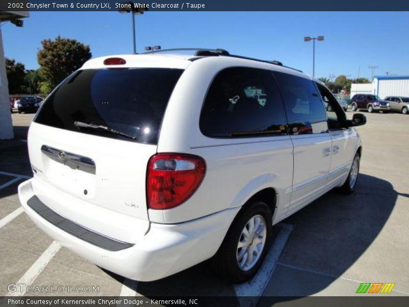 Stone White Clearcoat / Taupe 2002 Chrysler Town & Country LXi
