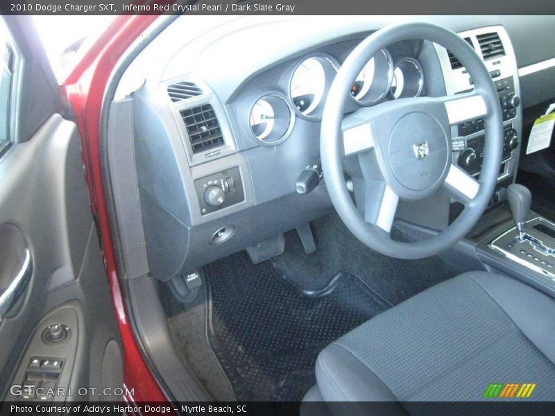 Inferno Red Crystal Pearl / Dark Slate Gray 2010 Dodge Charger SXT