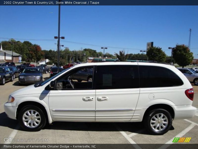 Stone White Clearcoat / Taupe 2002 Chrysler Town & Country LXi