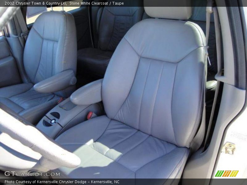 Stone White Clearcoat / Taupe 2002 Chrysler Town & Country LXi