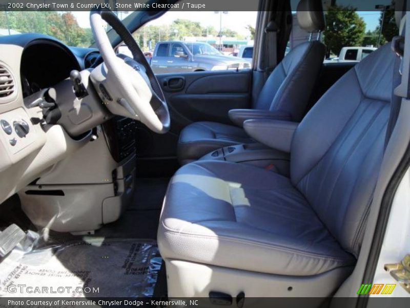 Stone White Clearcoat / Taupe 2002 Chrysler Town & Country LXi