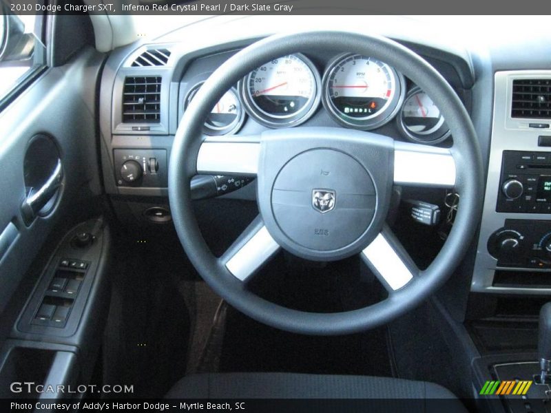 Inferno Red Crystal Pearl / Dark Slate Gray 2010 Dodge Charger SXT