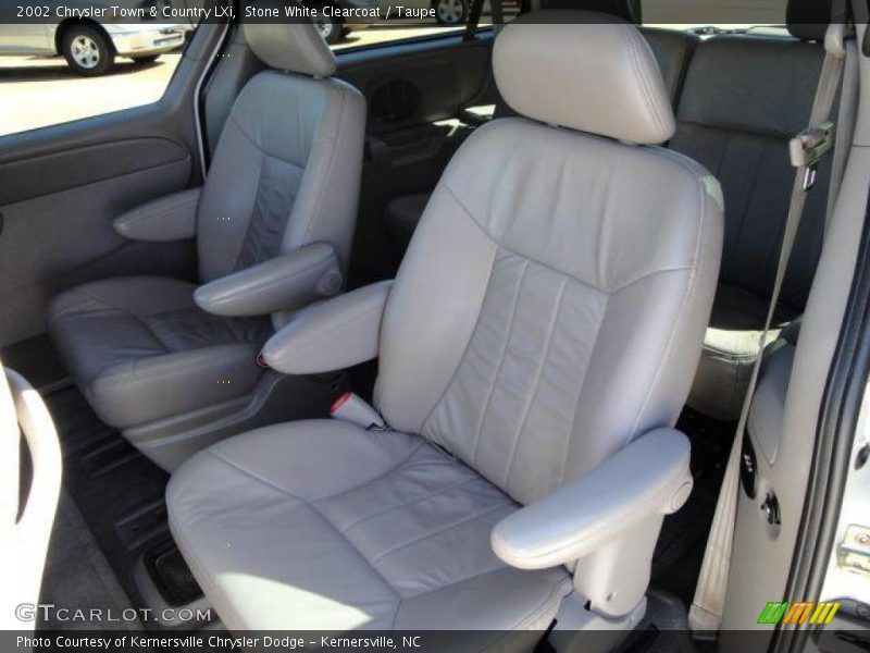 Stone White Clearcoat / Taupe 2002 Chrysler Town & Country LXi