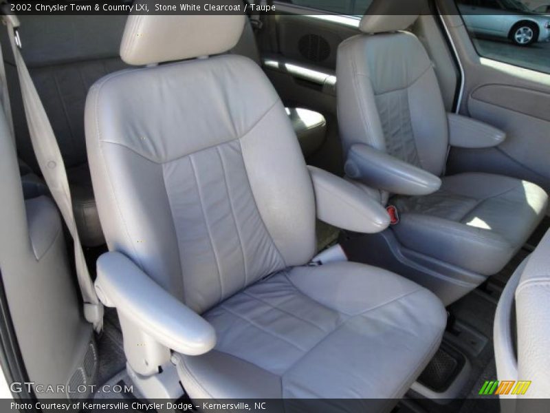 Stone White Clearcoat / Taupe 2002 Chrysler Town & Country LXi