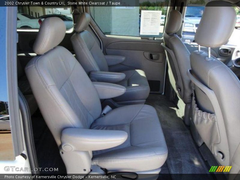 Stone White Clearcoat / Taupe 2002 Chrysler Town & Country LXi