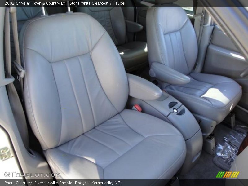 Stone White Clearcoat / Taupe 2002 Chrysler Town & Country LXi