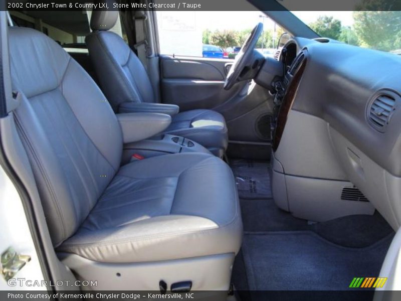 Stone White Clearcoat / Taupe 2002 Chrysler Town & Country LXi