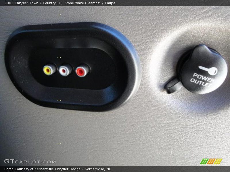 Stone White Clearcoat / Taupe 2002 Chrysler Town & Country LXi