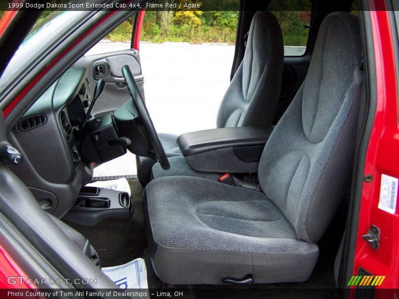 Flame Red / Agate 1999 Dodge Dakota Sport Extended Cab 4x4