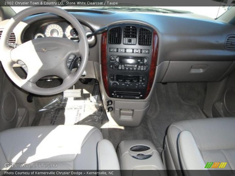 Stone White Clearcoat / Taupe 2002 Chrysler Town & Country LXi