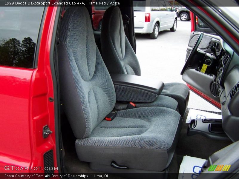 Flame Red / Agate 1999 Dodge Dakota Sport Extended Cab 4x4