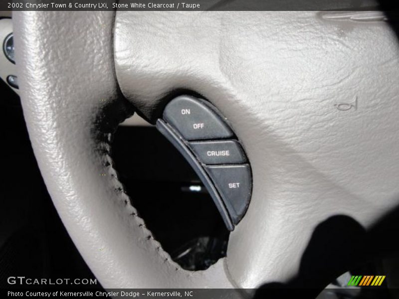 Stone White Clearcoat / Taupe 2002 Chrysler Town & Country LXi