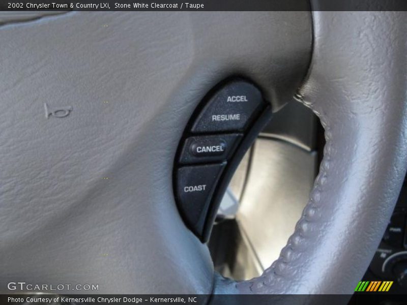 Stone White Clearcoat / Taupe 2002 Chrysler Town & Country LXi