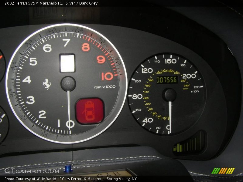 Silver / Dark Grey 2002 Ferrari 575M Maranello F1