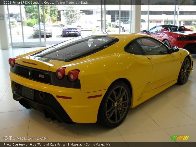 Yellow Modena / Black 2008 Ferrari F430 Scuderia Coupe
