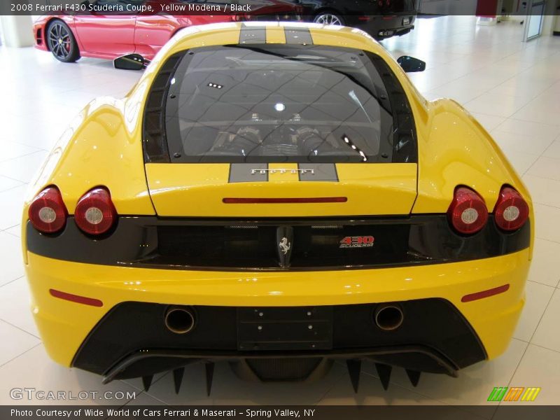 Yellow Modena / Black 2008 Ferrari F430 Scuderia Coupe